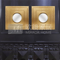 American light lavish with wind decoration mirror living room wall-mounted Xuanguan mirror fireplace mirror dining side background wall decoration hanging mirror