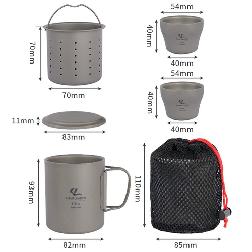 Дорожный портативный чайный сервиз, портативная чайная чашка, комплект, 5 шт