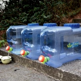 Ведро для ПК, квадратное, для самостоятельного вождения, для кемпинга, для домашнего хранения чая, для воды, для еды, для чая кунг-фу, портативное ведро с краном