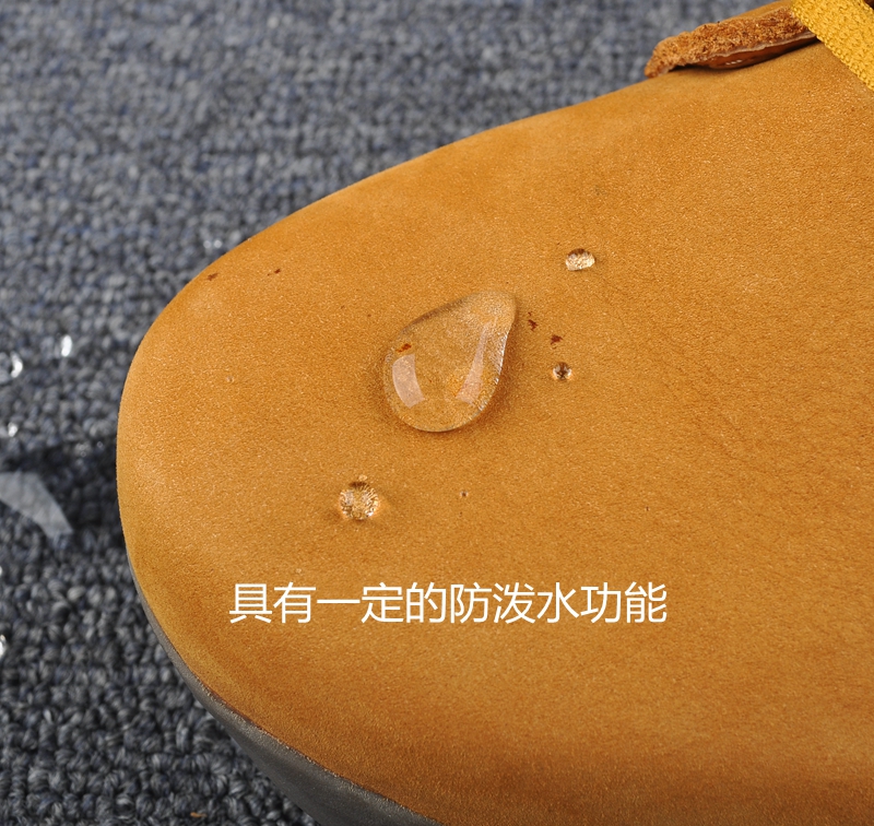 Mùa thu và mùa đông cao cấp lớp da nam giày cao cổ dụng cụ khởi động rhubarb khởi động giày boot nam độn gót