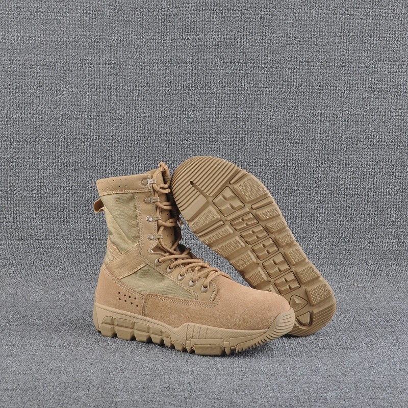 Men's new outdoor anti - slip wear - resistant and shock - absorbed desert boots light high - tube boots