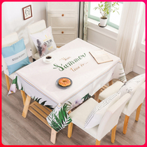 Fang silk fabric cotton linen tablecloth waterproof anti-hot and oil-proof table mat desk student fabric tablecloth Nordic coffee table cloth