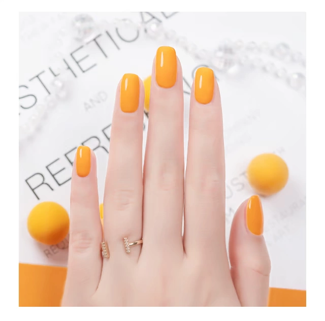 2020 Nail Art Fall / Winter Net Red Màu mới Phổ biến Màu mới Tiger Orange Nail Polish Glue Orange C213 - Sơn móng tay / Móng tay và móng chân