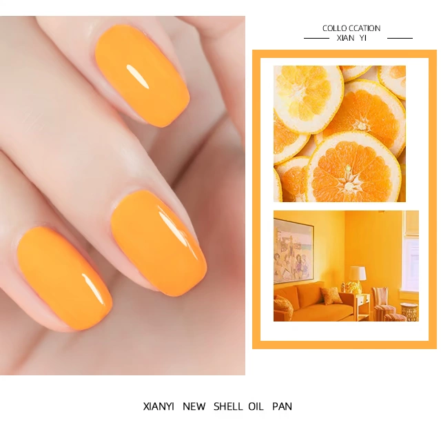 2020 Nail Art Fall / Winter Net Red Màu mới Phổ biến Màu mới Tiger Orange Nail Polish Glue Orange C213 - Sơn móng tay / Móng tay và móng chân