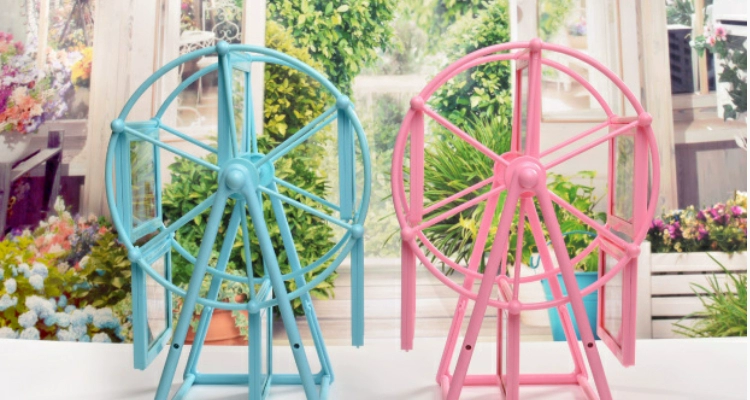 Rửa ảnh 5 inch Bánh xe Ferris kết hợp đồ trang trí hình ảnh DIY sáng tạo cối xay gió đám cưới trẻ em khung ảnh đặt bàn quà tặng - Trang trí nội thất đồ trang trí phòng khách