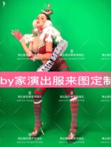 babys Christmas Christmas Eve cute candy tutu skirt snowflake suit dance team gogo costume no