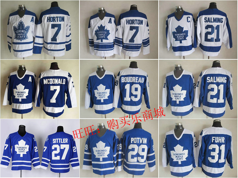 Toronto Maple Leafs Horton Sittler Baun Jersey Maple Leaf Retro Hockey Suit