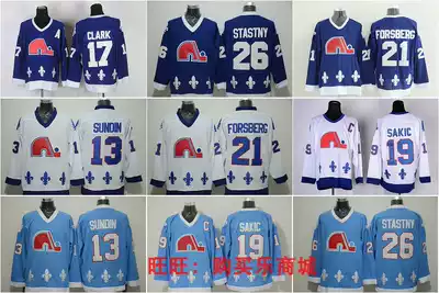 Quebec Nordiques Quebec northerner ice hockey clothes Sakic Forsberg Jersey