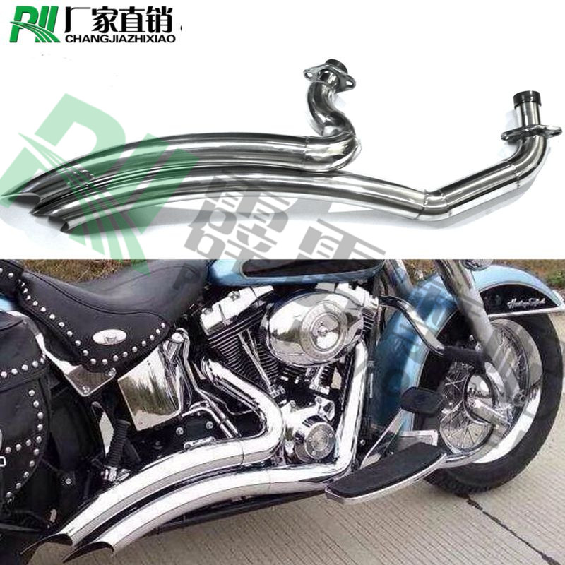 Cruise Harelocomotive Shadow Sand 400750 suitable for Kawasaki Vulcan god 400 Retro exhaust pipe straight through