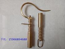 Birdcage bird cage bamboo extension pole head pure copper hook caliber 2 0 2 2 cm
