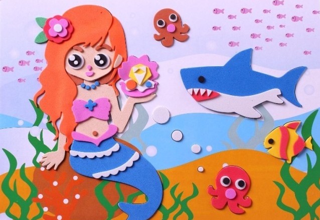 Trẻ em vẽ tay eva stereo anime sticker bong bóng dán tranh sản xuất đồ chơi giáo dục trẻ em 3D - Handmade / Creative DIY cách làm đồ chơi