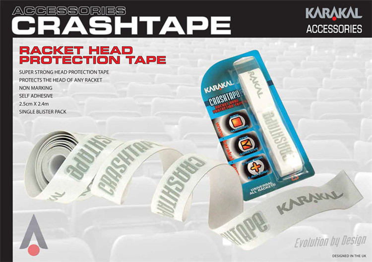 Chính hãng KARAKAL Caracal Racket Top với Squash vợt Vợt Tennis bảo vệ Đầu Sticker Tác Động Sticker vợt tennis dành cho trẻ em