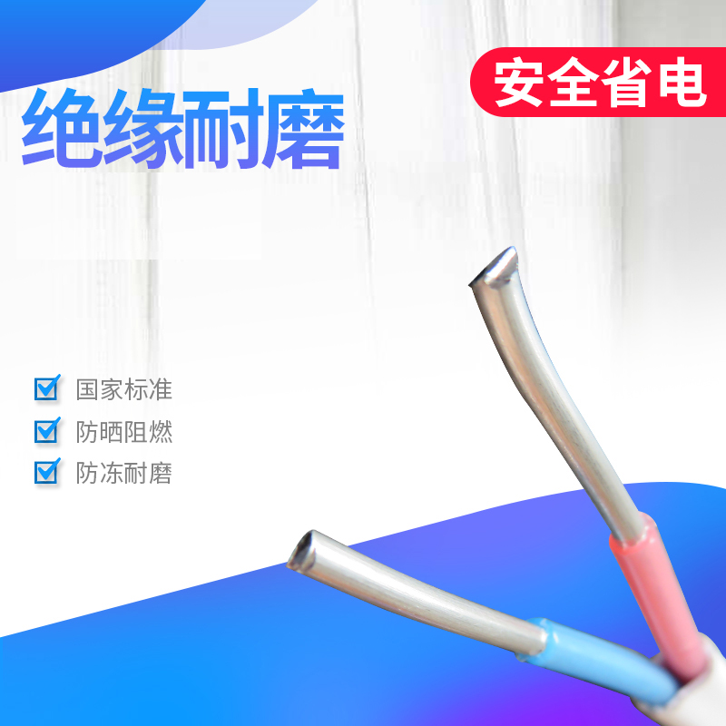 National Label 2 Core 3 Core Cable Aluminium Core Anti-aging Outdoor Wire 2 5 4 6 Squared National Standard Aluminum Wire Jacket Wire