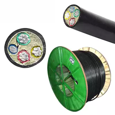 Aluminum core cable 10 square three-phase four-wire VLV3 * 10 Square 1*6 4 core 10 square flame retardant aluminum cable