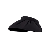 UPF50 large brim empty top hat for women 2024 new anti-UV face covering black plastic sun protection sun hat summer