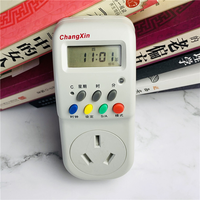 16A intelligent electronic programming timer CX-T03 high-power air conditioner water heater timer switch socket