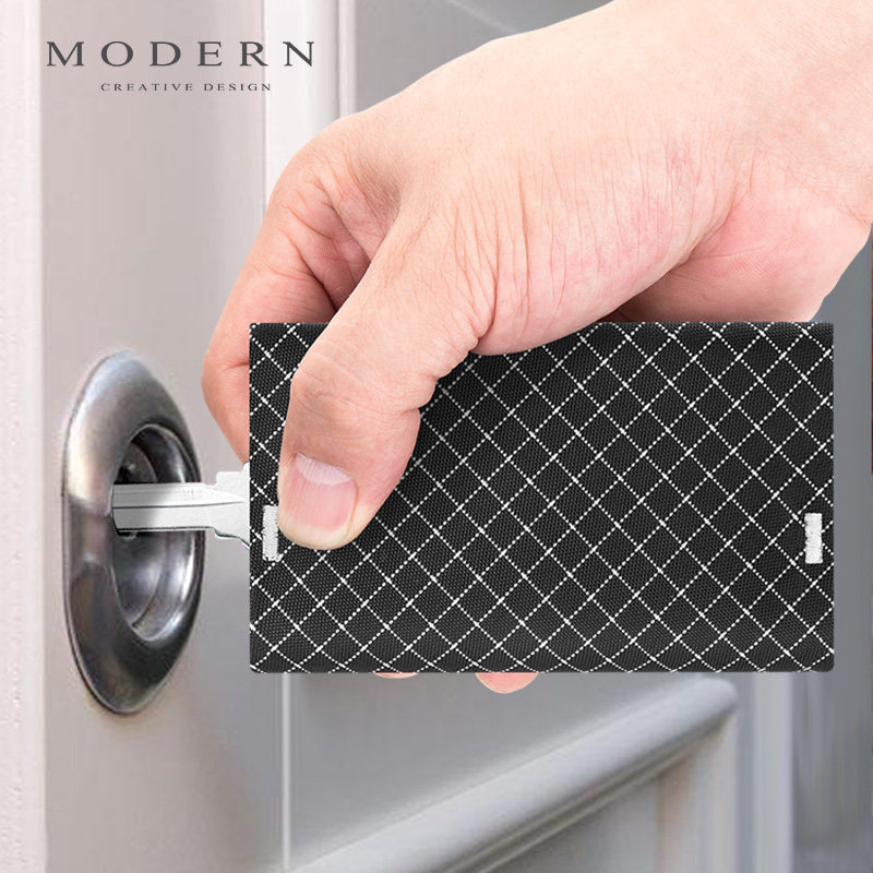 German MODERN key containing bag Electronic burglar-proof swipe bag zero money bag male and female three-in-one body key bag tide