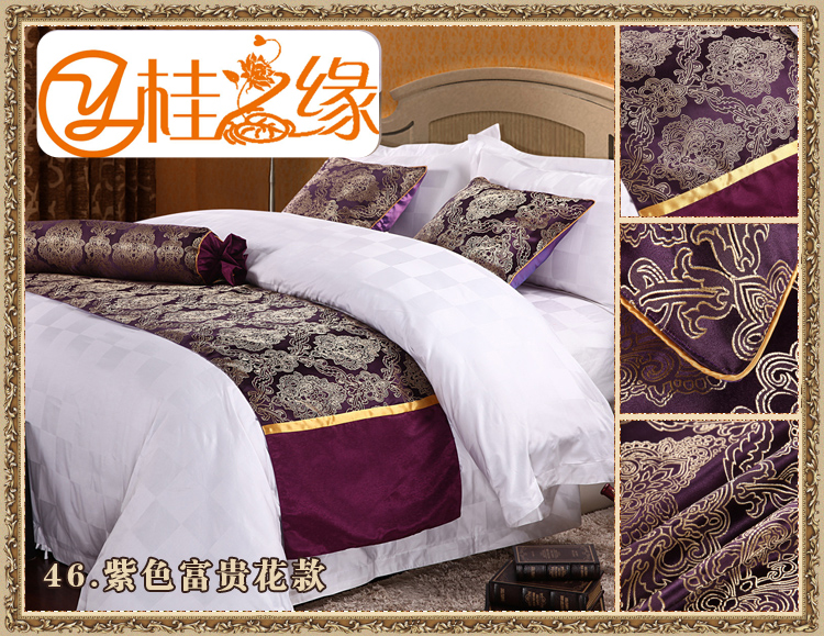 Khách sạn giường cờ khăn cuối giường châu Âu trang sức sang trọng câu lạc bộ giường nệm nhỏ gọn khách sạn bao gồm giường ngủ cuối pad - Trải giường drap giường mát lạnh