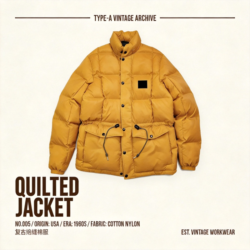 Small Amount of Parallel Imports! Eddie Bauer 1960 Quilted Hooded Mountaineering Adventure Tech down Cotton Jacket!