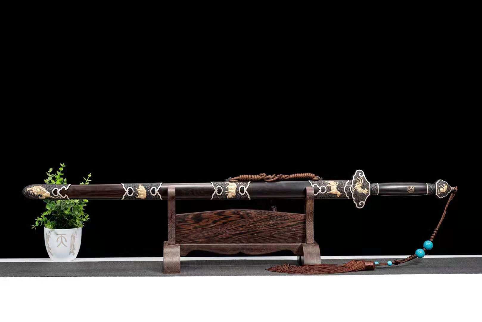 Jizhong Team Handle New Products Mogan Sword Unopened Blade Twelve Zodiac Boutique Sword