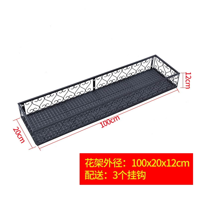 Giá đỡ hoa mọng nước Lan can sắt rèn phong cách Châu Âu Giá đỡ hoa chống trộm lan can cửa sổ treo tường giá treo chậu hoa ban công phòng khách lưới ban công giá rẻ 