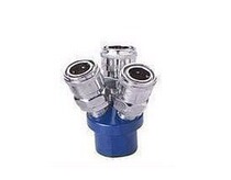  SMY three-pronged trachea connector Air distributor interface 1 4 multi-pipe gas row 3 plug C-type quick plug