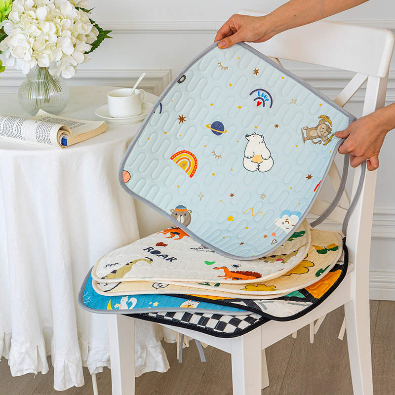 Ice Silk Latex Cushion Computer Chair Cushion Office Long Sitting Butt Cushion Summer Cool Cushion Dining Chair Seat Cushion Non-slip Back Cushion