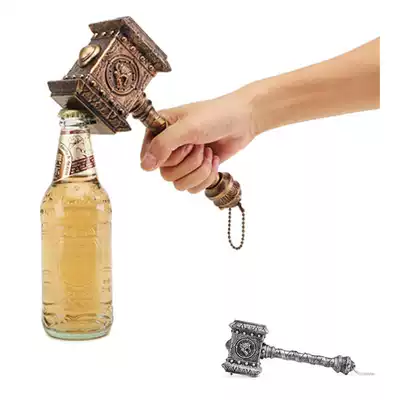 Creative personality Thor Warcraft Lion Retro hammer Beer bottle opener with music Creative Avengers