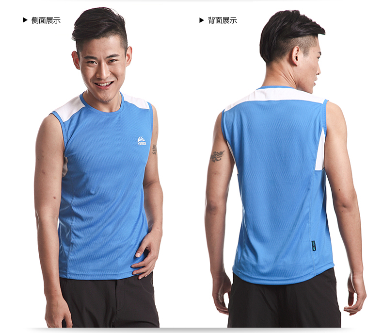 VEOBIKE chỉ gửi ngoài trời nhanh chóng làm khô vest của nam giới breathable không tay thể thao nhanh chóng làm khô quần áo khô nhanh áo sơ mi quần áo