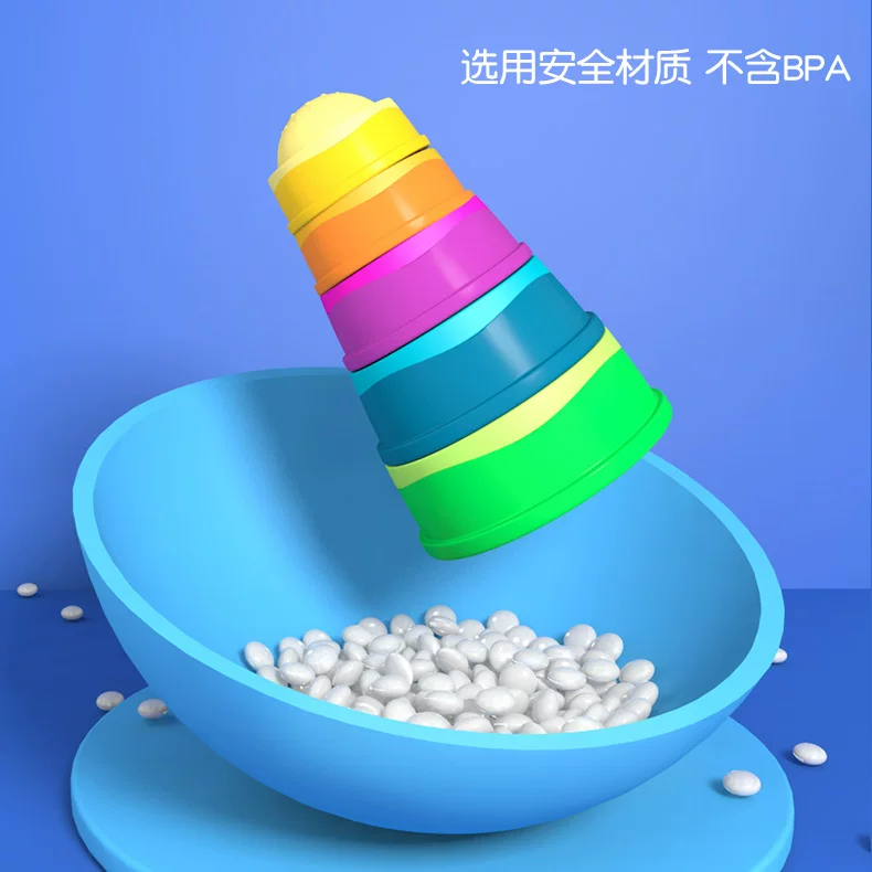 Fatbrain, игрушка сенсорика для тренировки для малыша, башня, возраст 0–2 года, раннее образование
