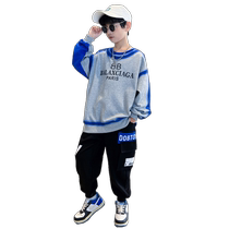 Boys autumn clothing casual suit 2022 new CUHK children handsome boy cool handsome boy cool trends spring and autumn and two sets