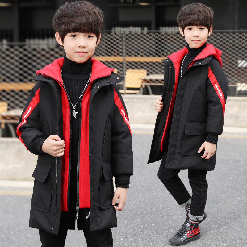 Children's cotton clothes 2021 new autumn and winter clothes boys 6 middle 8 Han Edition winter warm cotton cotton cotton 12 years old