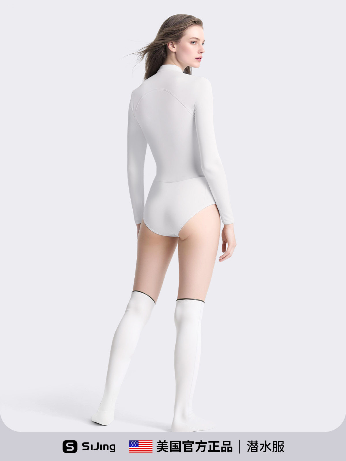 Women's Wetsuit Rash Guard Snorkeling Swimsuit Long-Sleeve Surfing Suit Sun Protection Quick-Drying 2025 New One-Piece Swimsuit