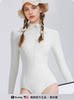 Women's Long-Sleeved Quick-Drying One-Piece Wetsuit Jellyfish Suit Surfing Sun Protection 2025 New Snorkeling Hot Spring Swimsuit