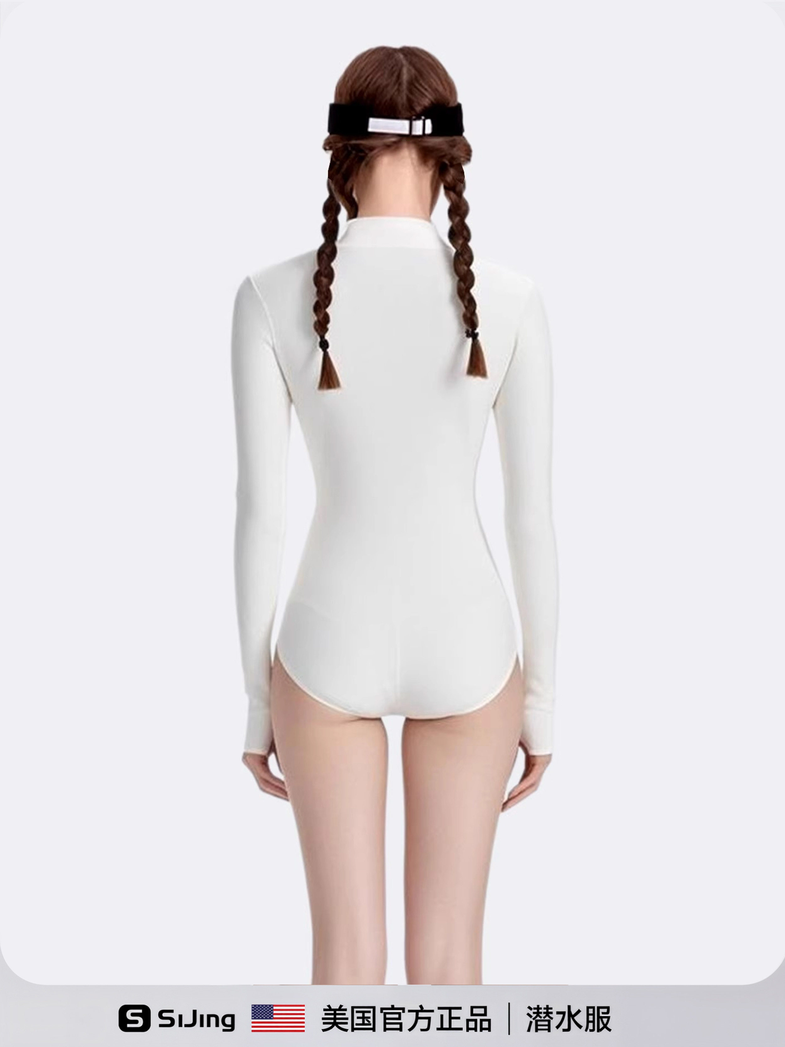 Women's Long-Sleeved Quick-Drying One-Piece Wetsuit Jellyfish Suit Surfing Sun Protection 2025 New Snorkeling Hot Spring Swimsuit