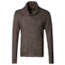 Mùa xuân carbon đen phối màu mohair nam đầu máy dệt kim áo len nam dây kéo áo len cardigan áo khoác J642 - Cardigan Cardigan
