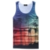 Mùa hè 2019 mới in thời trang hipster bó sát mồ hôi thể thao vest mùa hè áo vest nam T-38 áo thể dục Lót