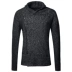 Mùa xuân carbon đen phối màu mohair nam đầu máy dệt kim áo len nam dây kéo áo len cardigan áo khoác J642 - Cardigan Cardigan