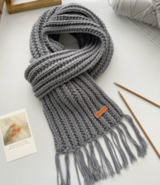 Handloom Scarves Wool hand-made Diy weave Self-woven delivery for men and women Wool Wire Group Materials Bag Lovers Gift Warm