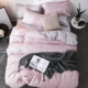 in Hàn Quốc đơn giản chút tươi giường bốn cô gái trải giường ký túc xá quilt ba người bốn bộ - Bộ đồ giường bốn mảnh bộ chăn ga