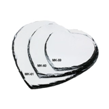 Поставка каменной версии расходных материалов из каменной картины в форме сердца, белая яркая матовая покрытие каменная картина в форме сердца Mk-61 в форме сердца Mk-61