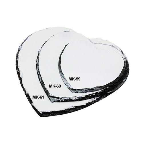 Поставка каменной версии расходных материалов из каменной картины в форме сердца, белая яркая матовая покрытие каменная картина в форме сердца Mk-61 в форме сердца Mk-61