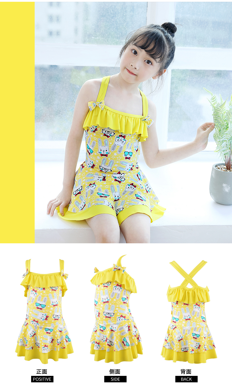 Đồ bơi trẻ em Mai Sige bé gái lớn công chúa nhỏ váy một mảnh váy học sinh chống nắng dễ thương - Bộ đồ bơi của Kid đồ tắm cho bé