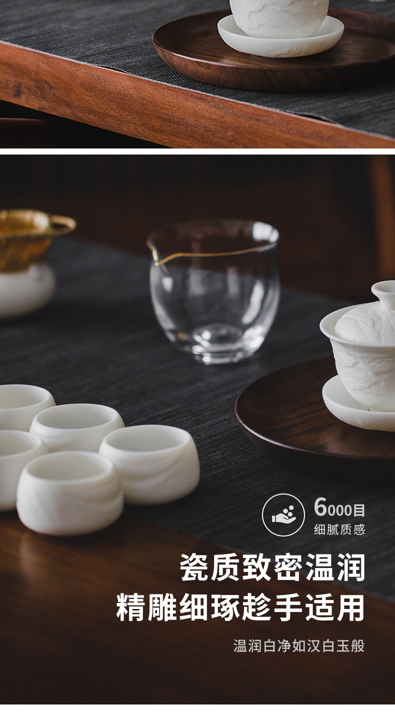 And creation of sichuan ze white cup small single white porcelain cups single master kung fu tea cup small tea cups