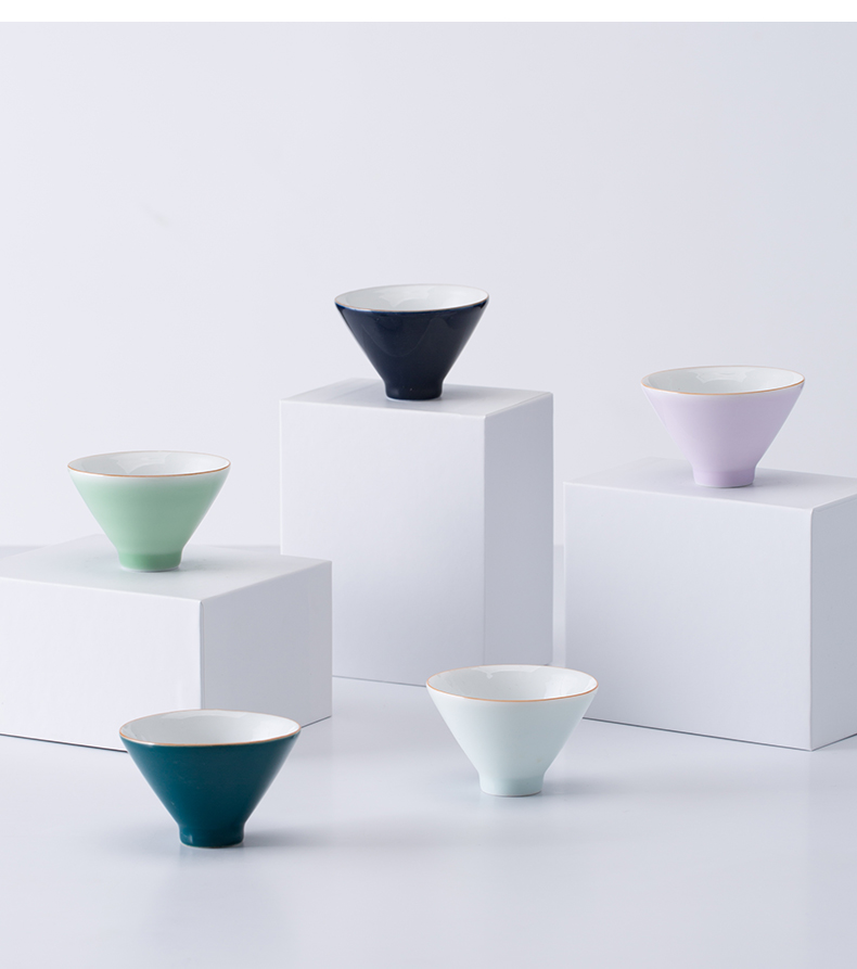 Ceramic cups large individual market metrix against the single cup sample tea cup hot kung fu suit to build small tea light Ceramic bowl