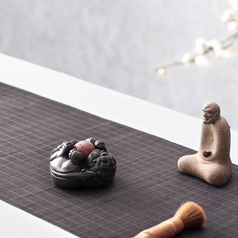 And creation of tea pet boutique purple lucky to play kung fu tea And tea accessories tea tray manually furnishing articles purple sand tea of a pet