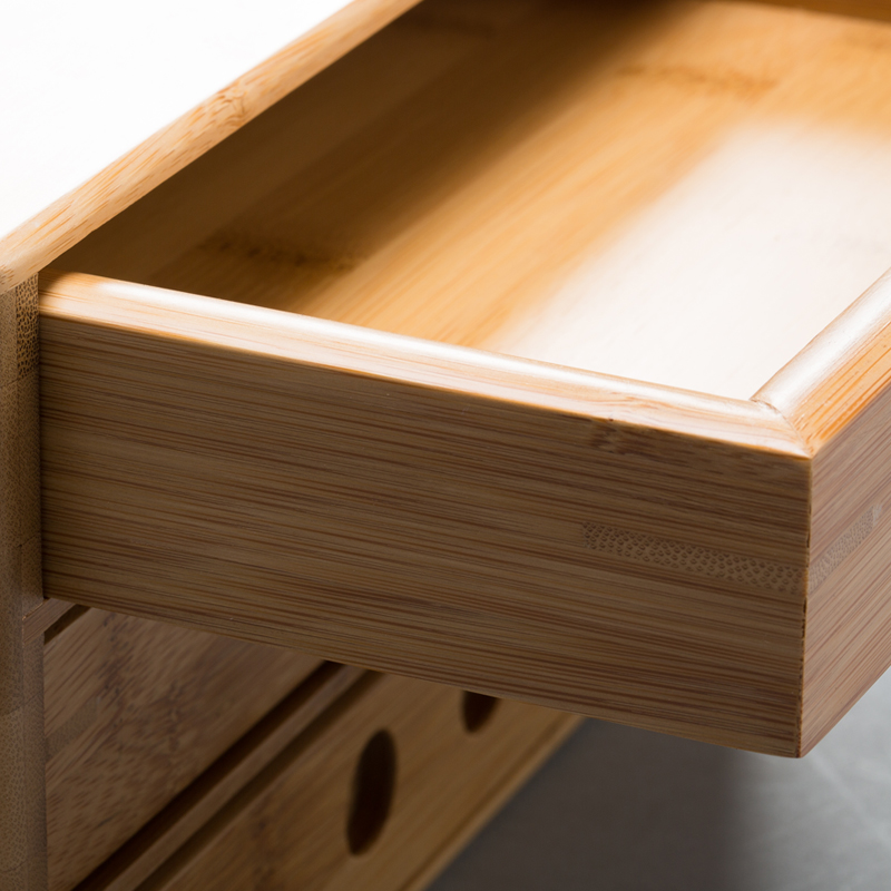 The creation of three And the layers of pu - erh tea tray box points reward to serve tea to the open bamboo tea tray tea accessories package mail box