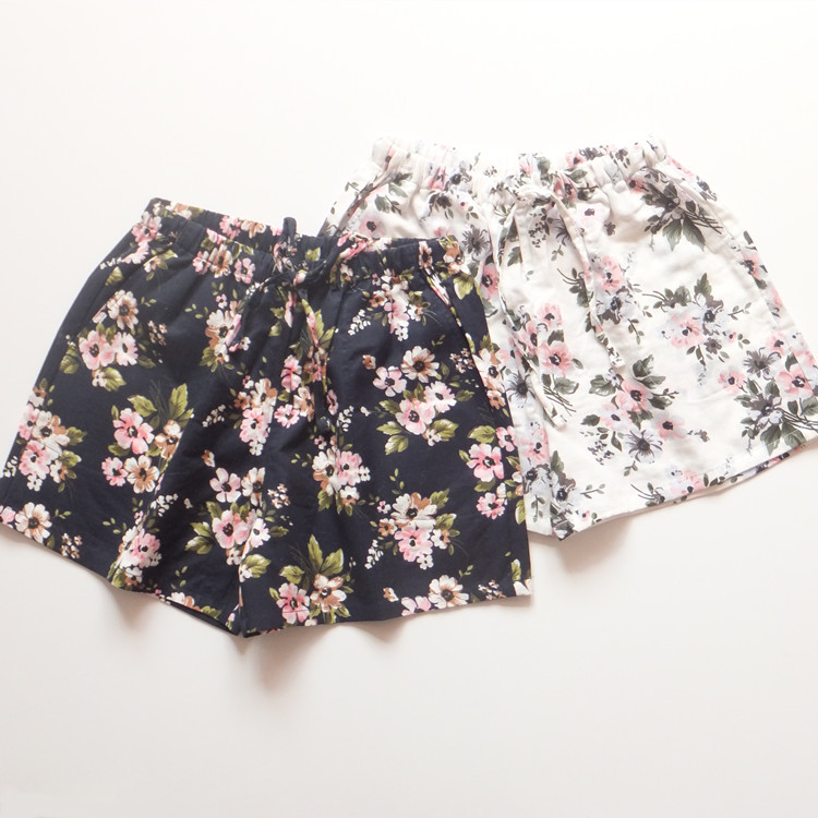 Mùa xuân và mùa hè bông gạc pajama phụ nữ mỏng phần quần short của phụ nữ giản dị nhà quần bãi biển quần quần bò nữ