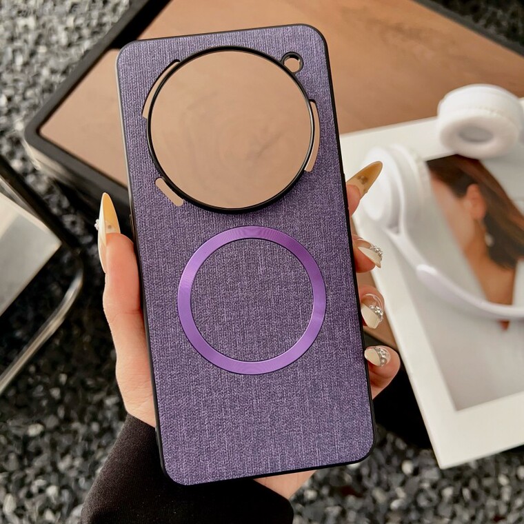 Gray Canvas Rose Gold Mirror MagSafe iPhone Case