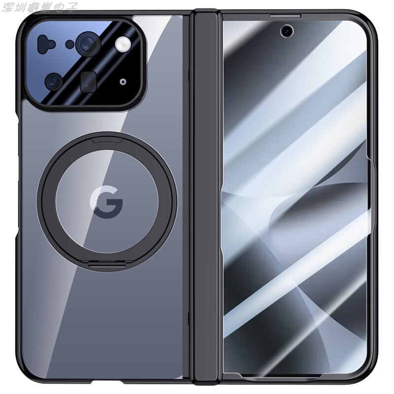 Google Pixel 10Pro Foldable Rotating Metal Stand Phone Case Full Screen Coverage Hinge Case Film Integrated Double-Sided Anti-Drop Front and Back 360 Protection Case Magsafe Magnetic Wireless Charging Google Pixel 10Pro Foldable Rotating Metal Stand Phone Case Full Screen Coverage Hinge Case Film Integrated Double-Sided Anti-Drop Front and Back 360 Protection Case Magsafe Magnetic Wireless Charging